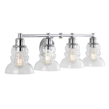 Manhattan Vintage Metal/Glass Industrial Rustic LED Vanity